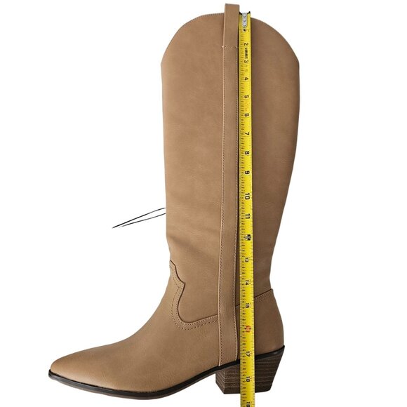 Universal Thread Womens Western Knee High Light Brown Memory Foam Boots Size 8 - Picture 3 of 13